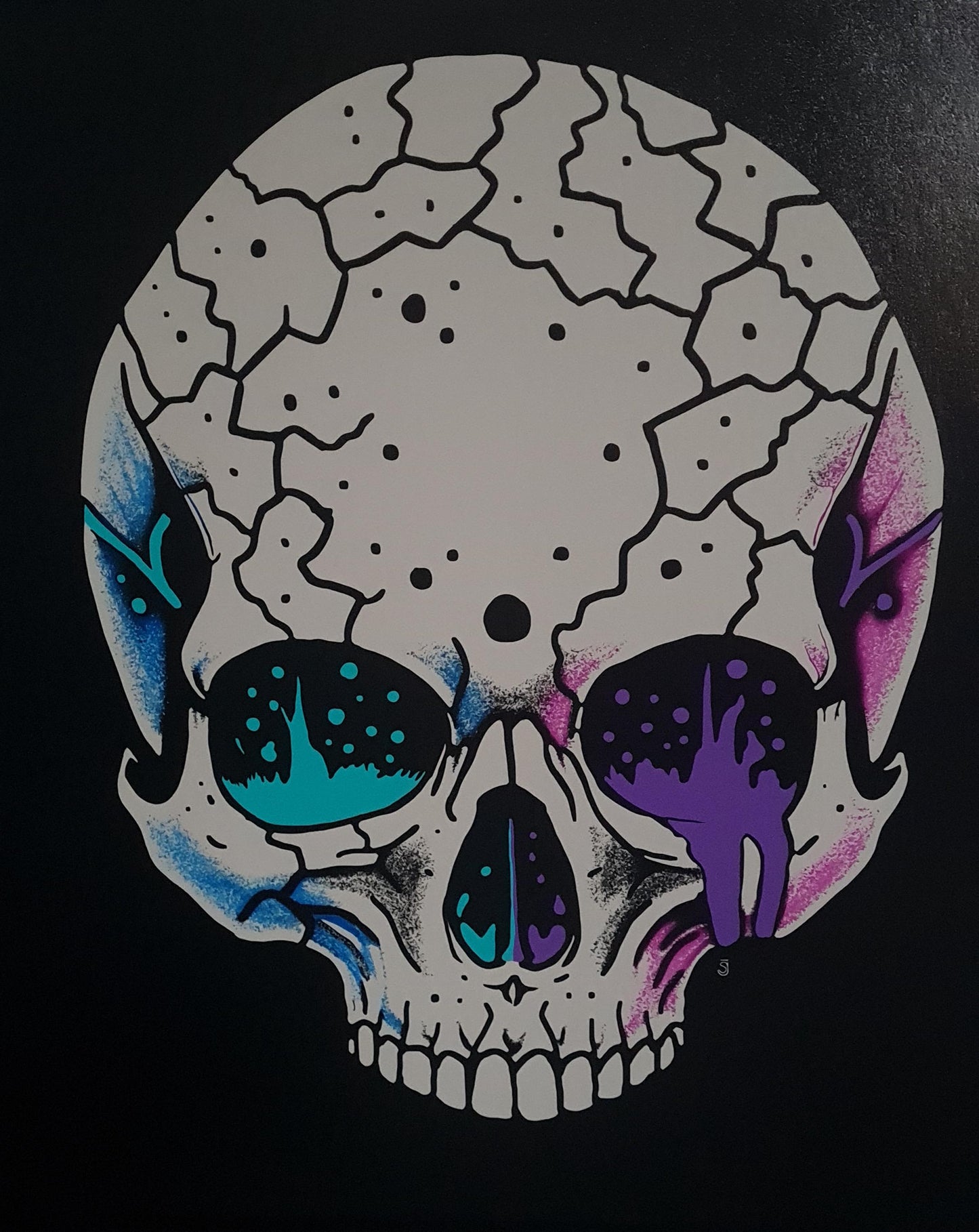 Enchanted Skull - Giclée Art Print